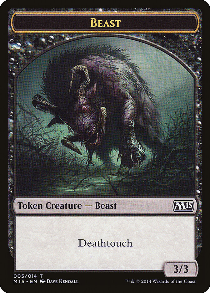 Beast (005/014) [Magic 2015 Tokens] | Exor Games Dartmouth