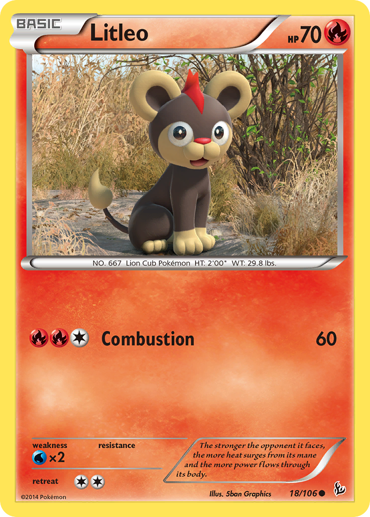 Litleo (18/106) [XY: Flashfire] | Exor Games Dartmouth