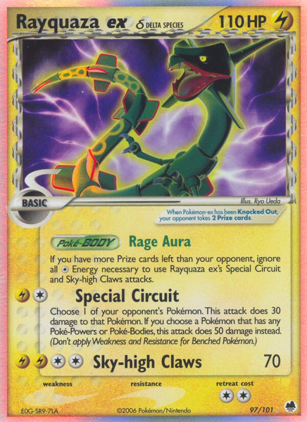 Rayquaza ex (97/101) (Delta Species) [EX: Dragon Frontiers] | Exor Games Dartmouth