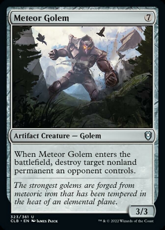 Meteor Golem [Commander Legends: Battle for Baldur's Gate] | Exor Games Dartmouth