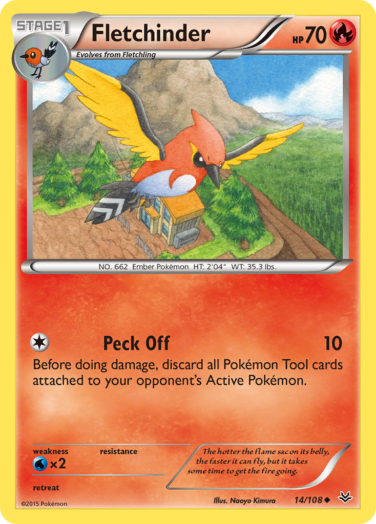 Fletchinder (14/108) [XY: Roaring Skies] | Exor Games Dartmouth