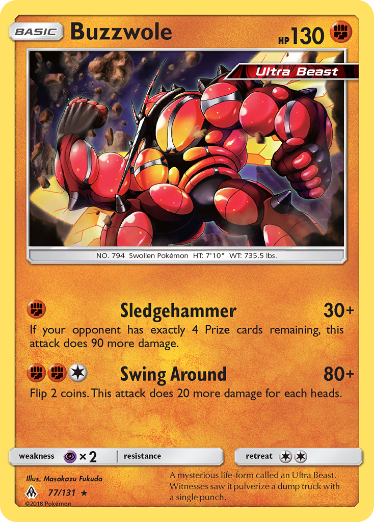 Buzzwole (77/131) [Sun & Moon: Forbidden Light] | Exor Games Dartmouth