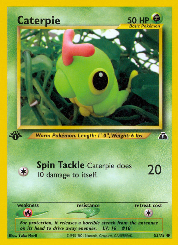 Caterpie (53/75) [Neo Discovery 1st Edition] | Exor Games Dartmouth