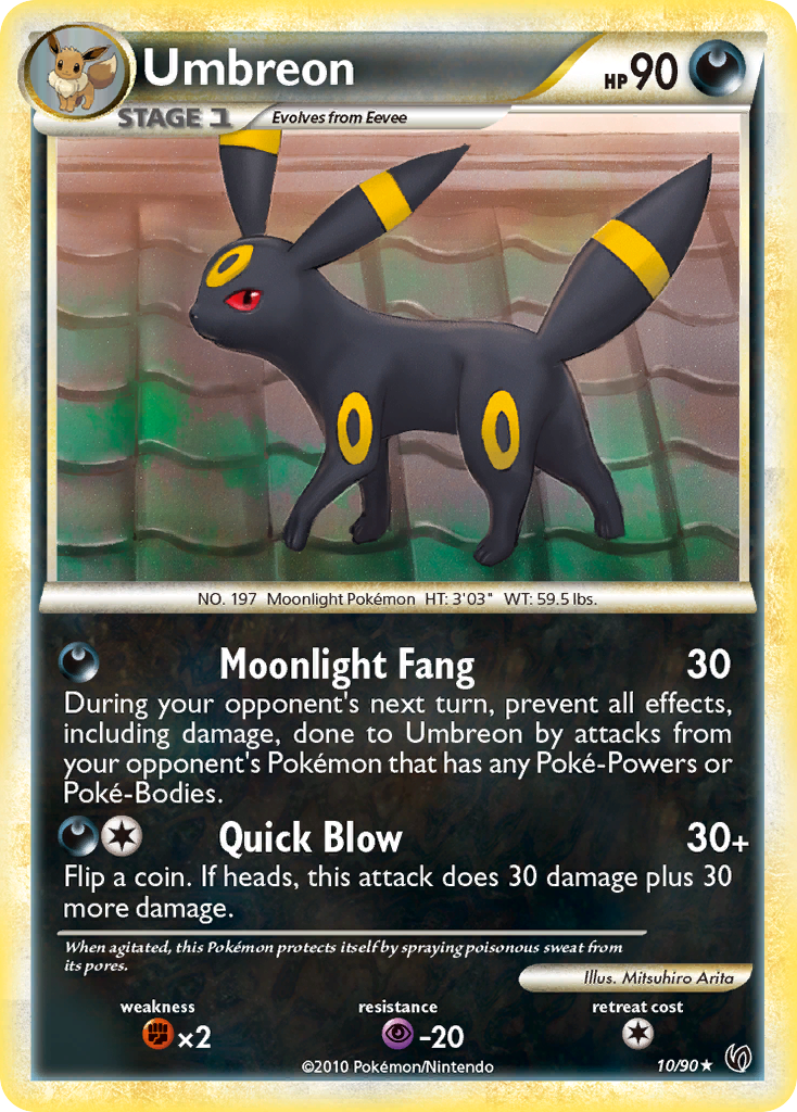 Umbreon (10/90) [HeartGold & SoulSilver: Undaunted] | Exor Games Dartmouth