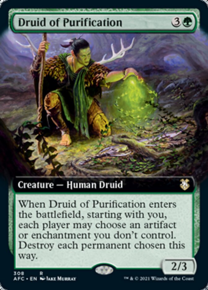 Druid of Purification (Extended) [Dungeons & Dragons: Adventures in the Forgotten Realms Commander] | Exor Games Dartmouth