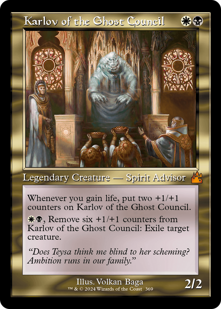 Karlov of the Ghost Council (Retro Frame) [Ravnica Remastered] | Exor Games Dartmouth