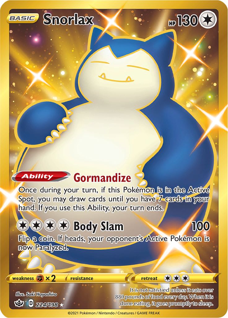 Snorlax (224/198) [Sword & Shield: Chilling Reign] | Exor Games Dartmouth