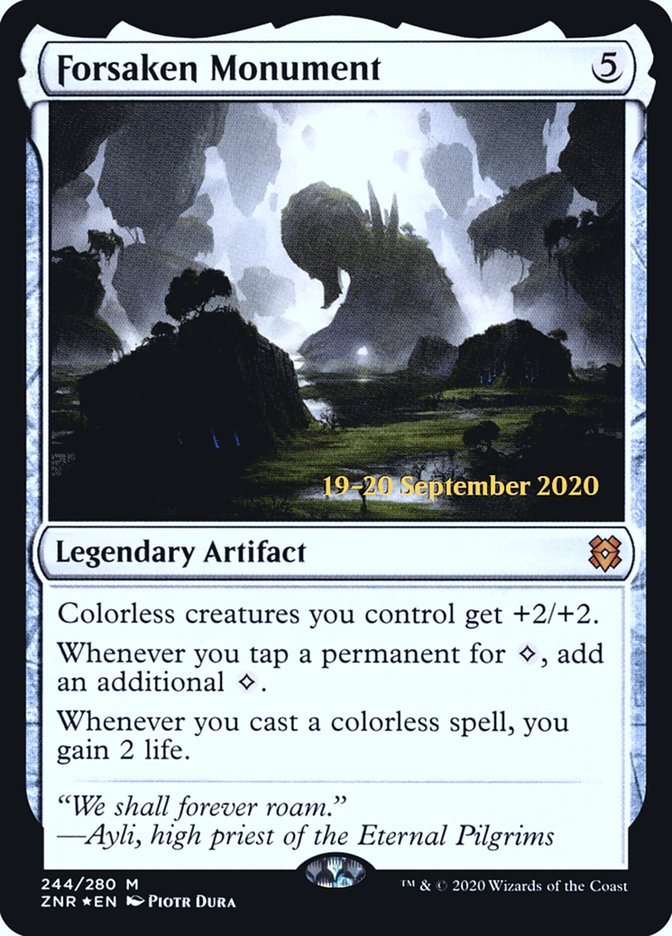 Forsaken Monument  [Zendikar Rising Prerelease Promos] | Exor Games Dartmouth