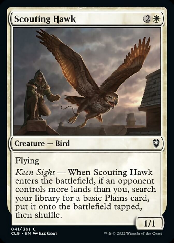 Scouting Hawk [Commander Legends: Battle for Baldur's Gate] | Exor Games Dartmouth