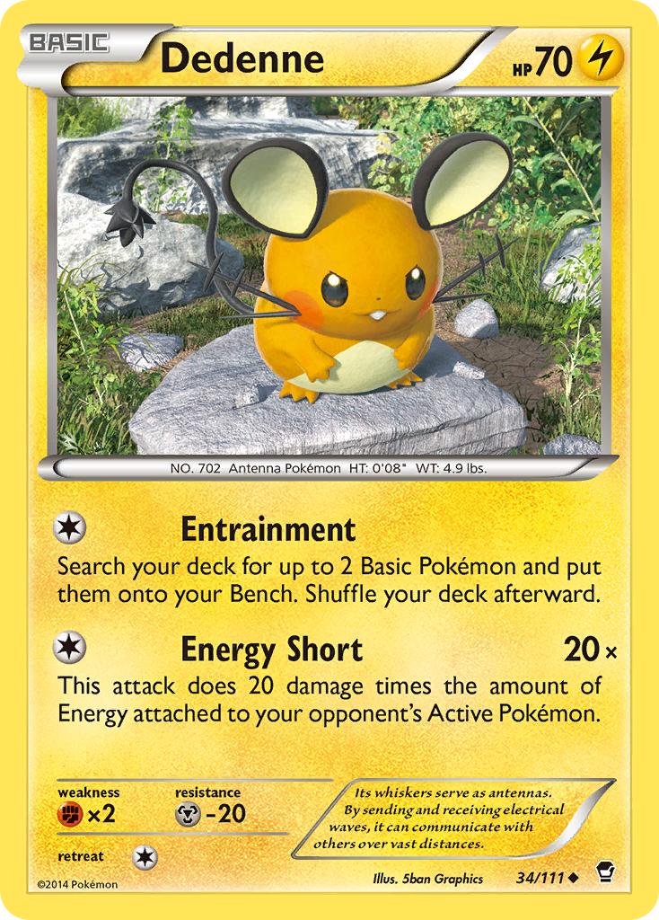 Dedenne (34/111) [XY: Furious Fists] | Exor Games Dartmouth