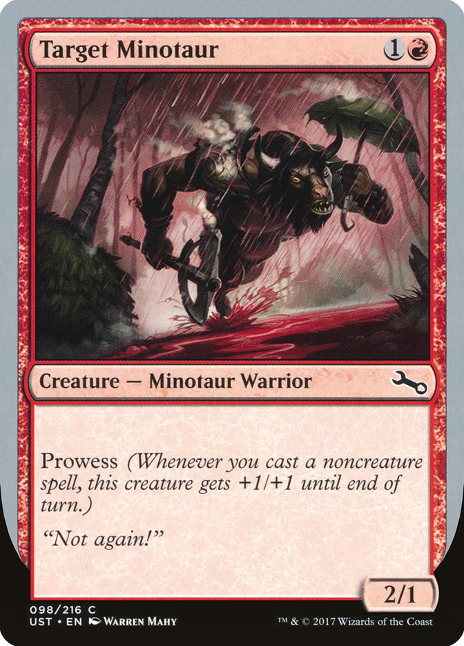 Target Minotaur (Rain Art) [Unstable] | Exor Games Dartmouth