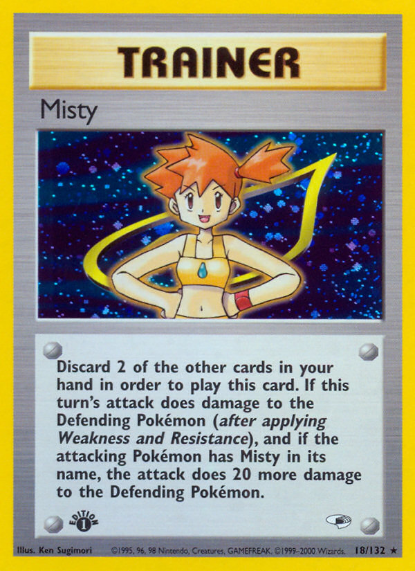 Misty (18/132) [Gym Heroes 1st Edition] | Exor Games Dartmouth