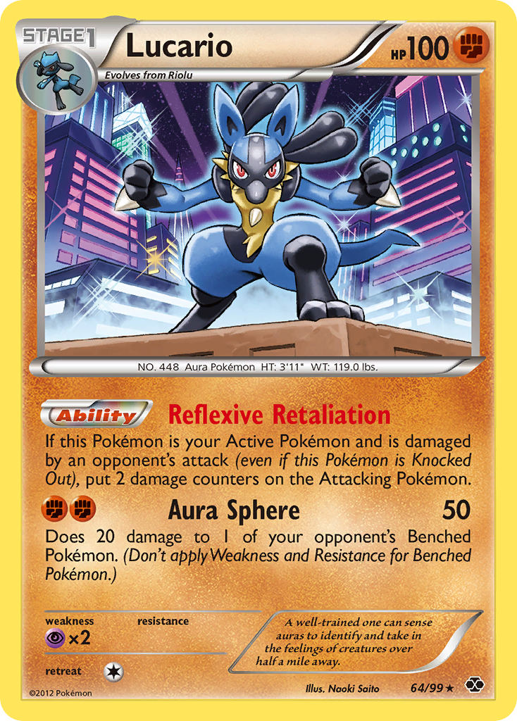 Lucario (64/99) [Black & White: Next Destinies] | Exor Games Dartmouth