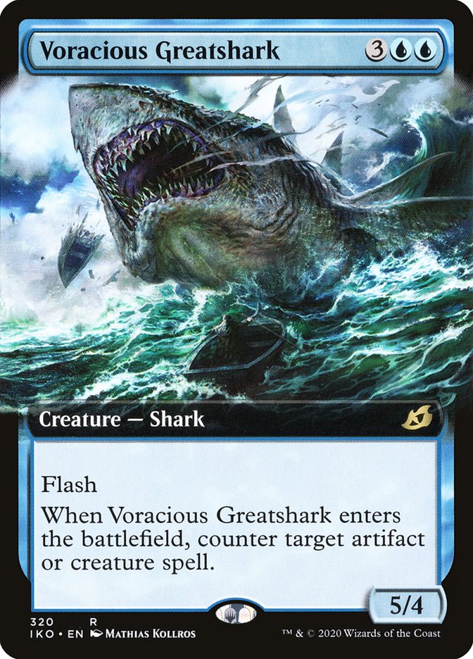 Voracious Greatshark (Extended Art) [Ikoria: Lair of Behemoths] | Exor Games Dartmouth