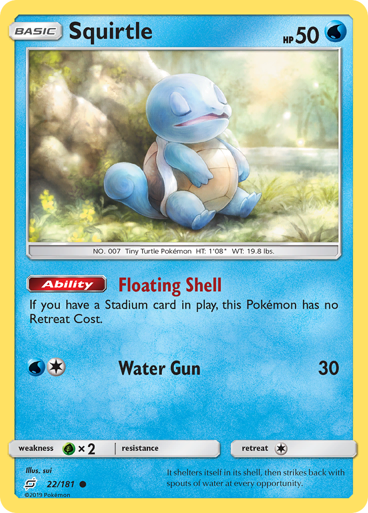 Squirtle (22/181) [Sun & Moon: Team Up] | Exor Games Dartmouth