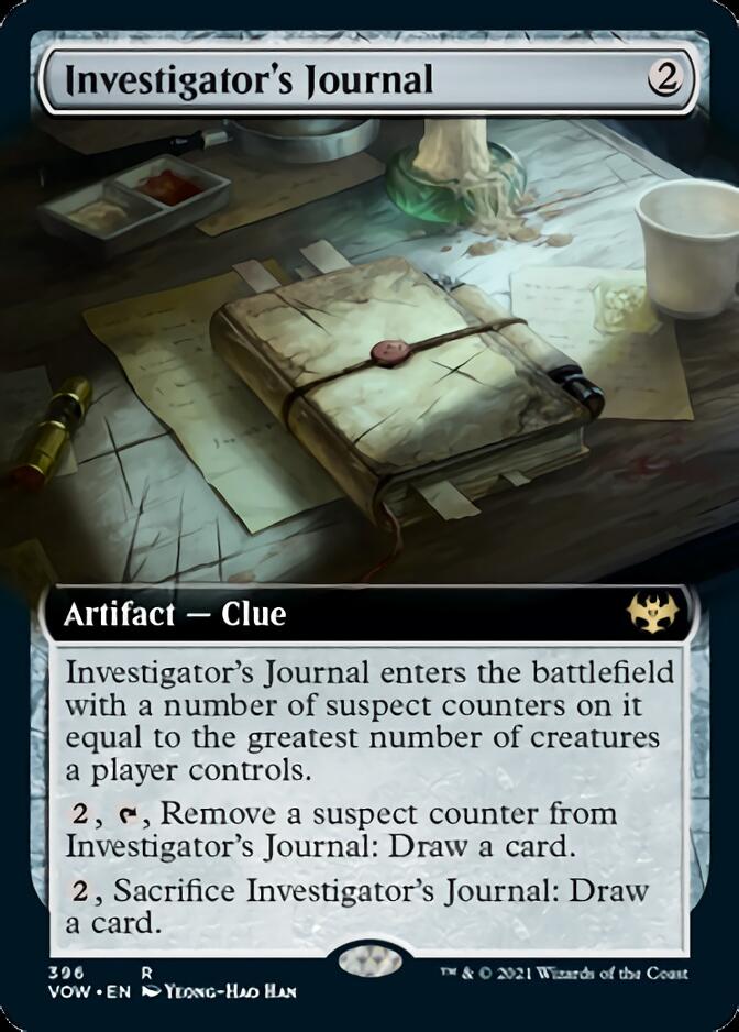 Investigator's Journal (Extended) [Innistrad: Crimson Vow] | Exor Games Dartmouth