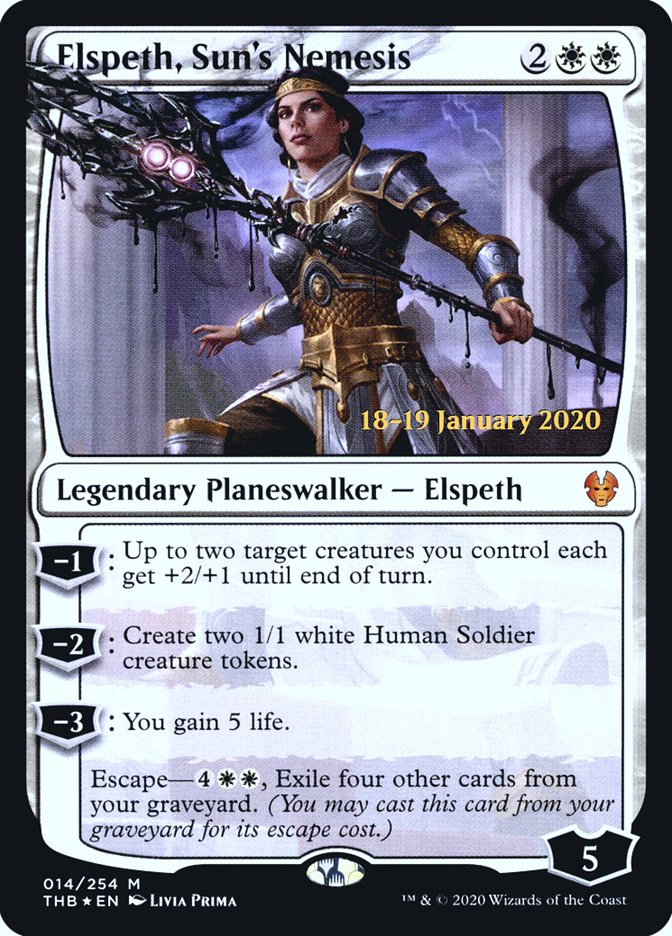 Elspeth, Sun's Nemesis [Theros Beyond Death Prerelease Promos] | Exor Games Dartmouth