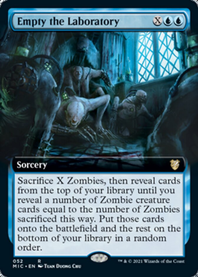 Empty the Laboratory (Extended) [Innistrad: Midnight Hunt Commander] | Exor Games Dartmouth