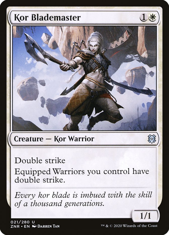 Kor Blademaster [Zendikar Rising] | Exor Games Dartmouth