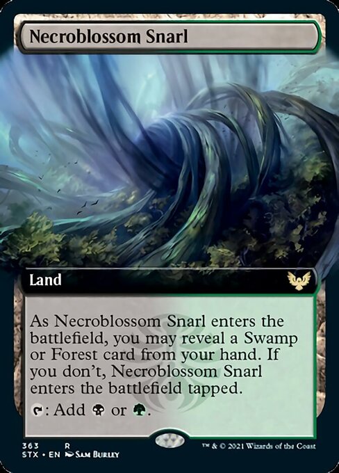 Necroblossom Snarl (Extended) [Strixhaven: School of Mages] | Exor Games Dartmouth