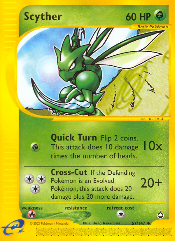 Scyther (57/147) [Aquapolis] | Exor Games Dartmouth