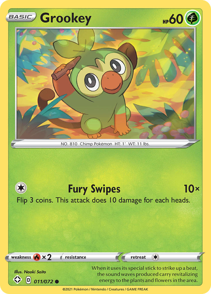 Grookey (011/072) [Sword & Shield: Shining Fates] | Exor Games Dartmouth