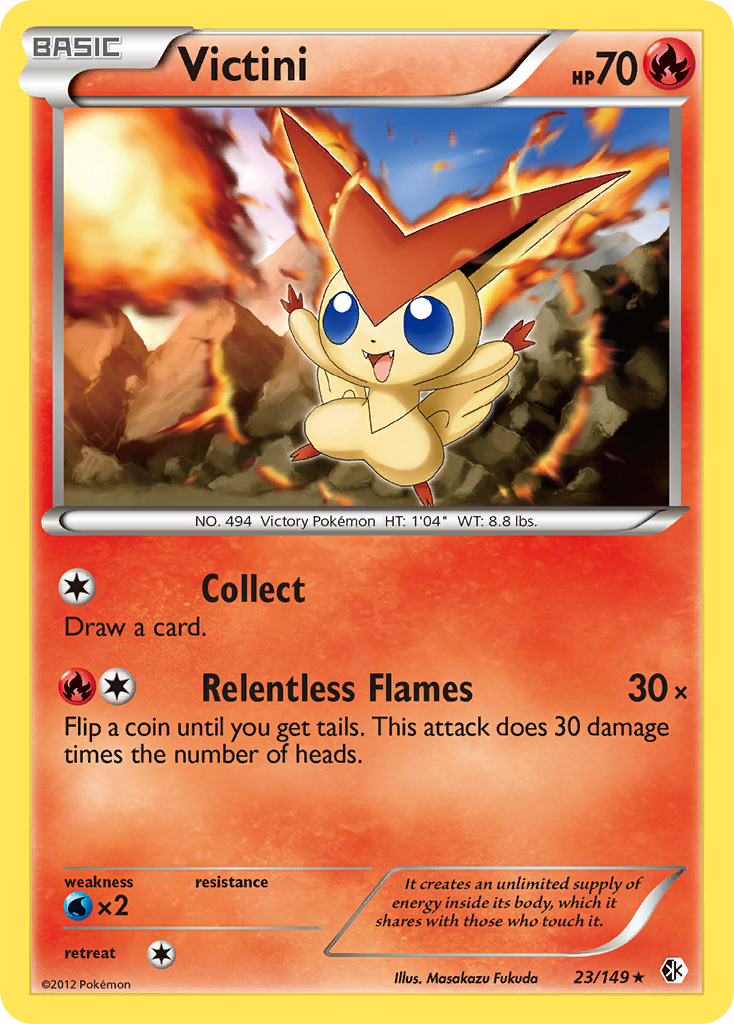 Victini (23/149) [Black & White: Boundaries Crossed] | Exor Games Dartmouth