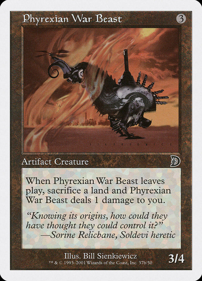 Phyrexian War Beast (Signature on Right) [Deckmasters] | Exor Games Dartmouth