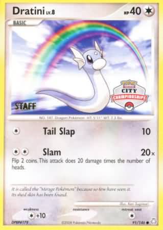 Dratini (91/146) (City Championship Promo Staff) [Diamond & Pearl: Legends Awakened] | Exor Games Dartmouth