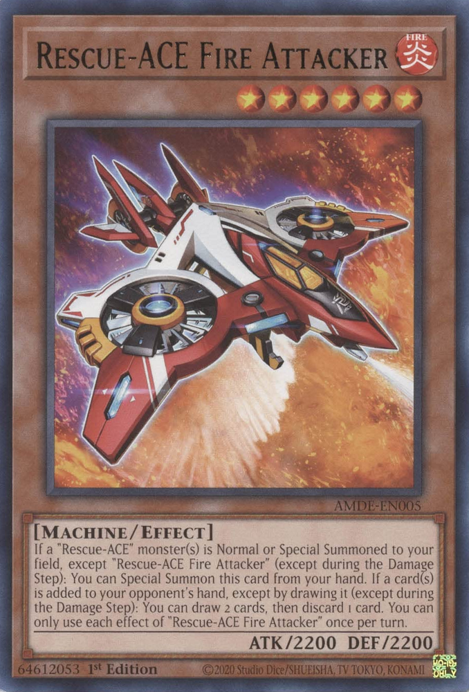 Rescue-ACE Fire Attacker [AMDE-EN005] Rare | Exor Games Dartmouth