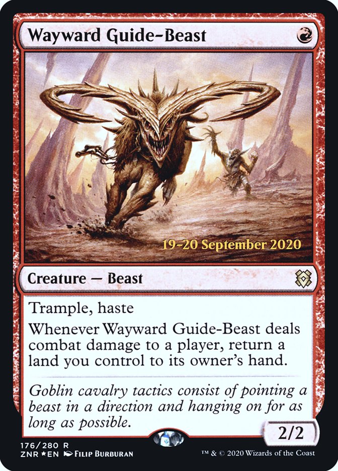 Wayward Guide-Beast  [Zendikar Rising Prerelease Promos] | Exor Games Dartmouth