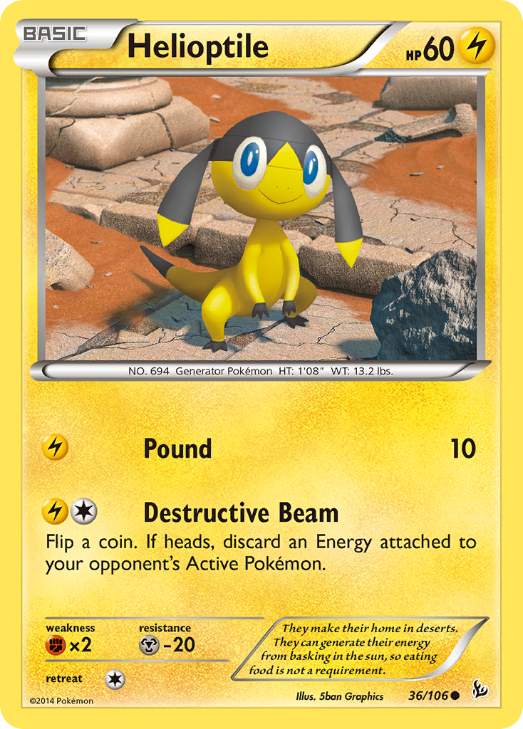 Helioptile (36/106) [XY: Flashfire] | Exor Games Dartmouth