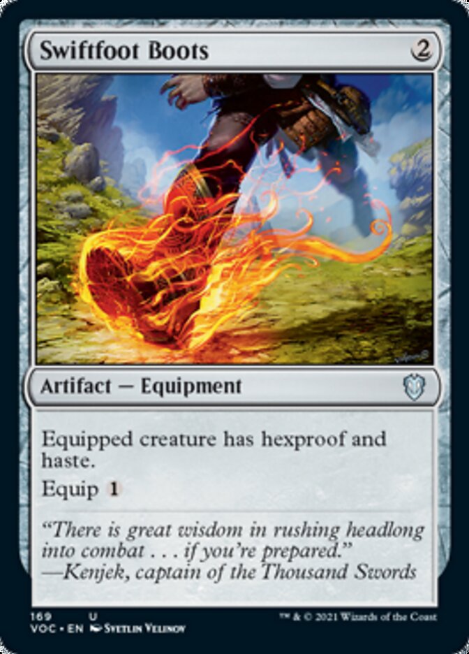 Swiftfoot Boots [Innistrad: Crimson Vow Commander] | Exor Games Dartmouth