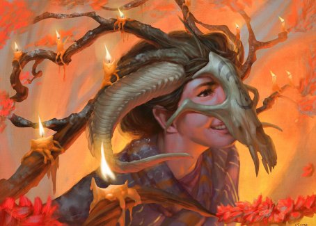 Hedgewitch's Mask Art Card [Innistrad: Midnight Hunt Art Series] | Exor Games Dartmouth