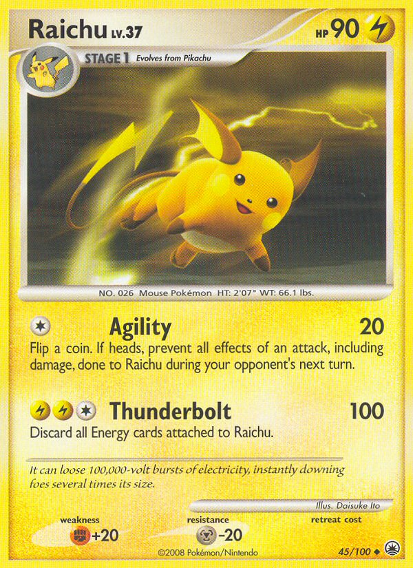 Raichu (45/100) [Diamond & Pearl: Majestic Dawn] | Exor Games Dartmouth