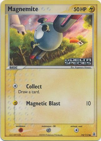 Magnemite (74/113) (Stamped) [EX: Delta Species] | Exor Games Dartmouth