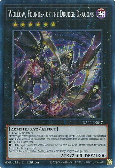 Wollow, Founder of the Drudge Dragons [DABL-EN047] Super Rare | Exor Games Dartmouth