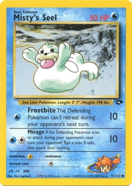 Misty's Seel (91/132) [Gym Challenge Unlimited] | Exor Games Dartmouth