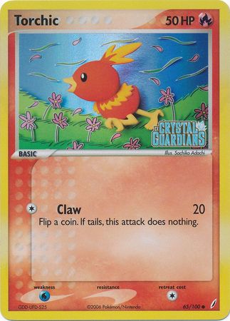 Torchic (65/100) (Stamped) [EX: Crystal Guardians] | Exor Games Dartmouth