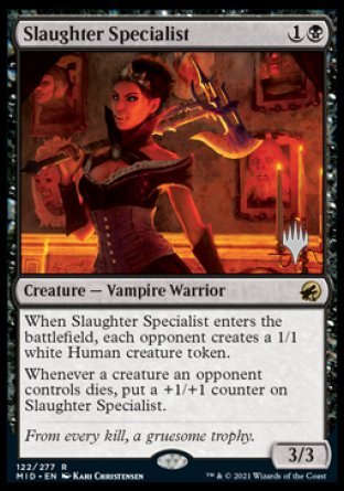 Slaughter Specialist (Promo Pack) [Innistrad: Midnight Hunt Promos] | Exor Games Dartmouth