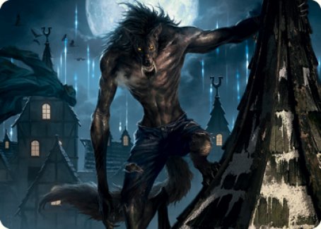 Stalking Predator Art Card [Innistrad: Midnight Hunt Art Series] | Exor Games Dartmouth