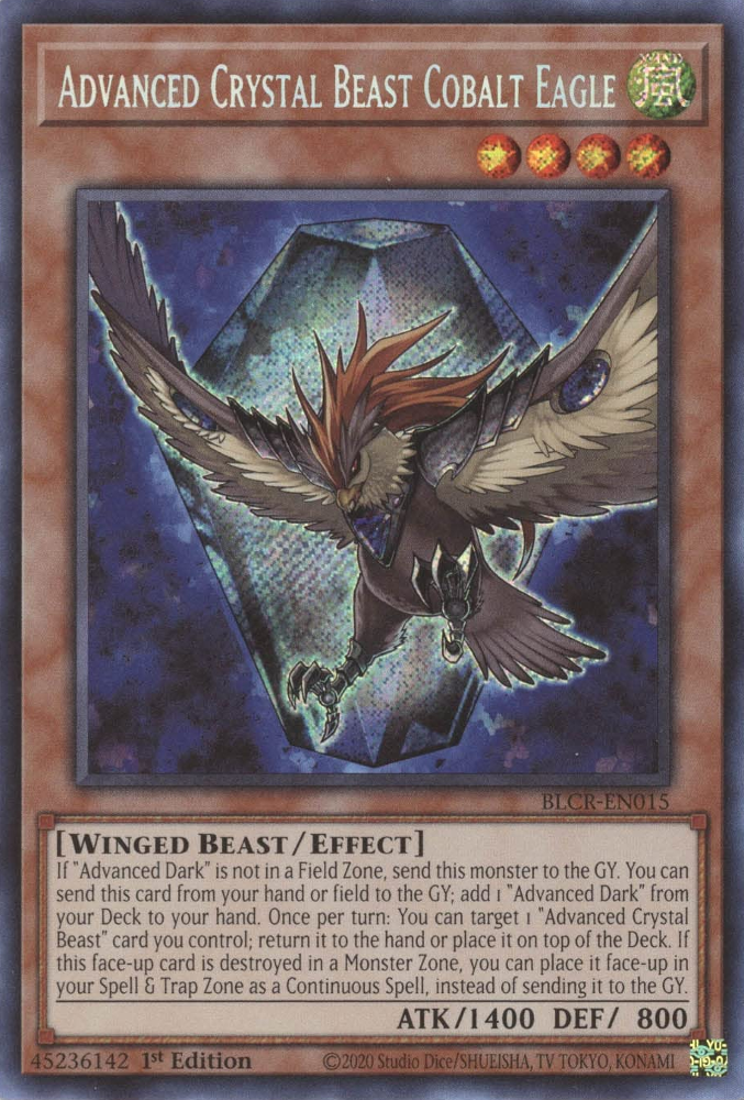 Advanced Crystal Beast Cobalt Eagle [BLCR-EN015] Secret Rare | Exor Games Dartmouth