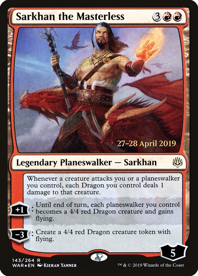 Sarkhan the Masterless  [War of the Spark Prerelease Promos] | Exor Games Dartmouth