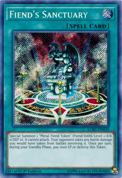 Fiend's Sanctuary [LCKC-EN030] Secret Rare | Exor Games Dartmouth