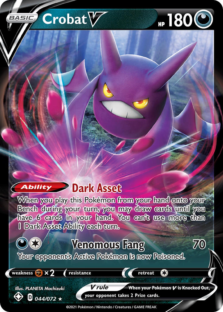 Crobat V (044/072) [Sword & Shield: Shining Fates] | Exor Games Dartmouth