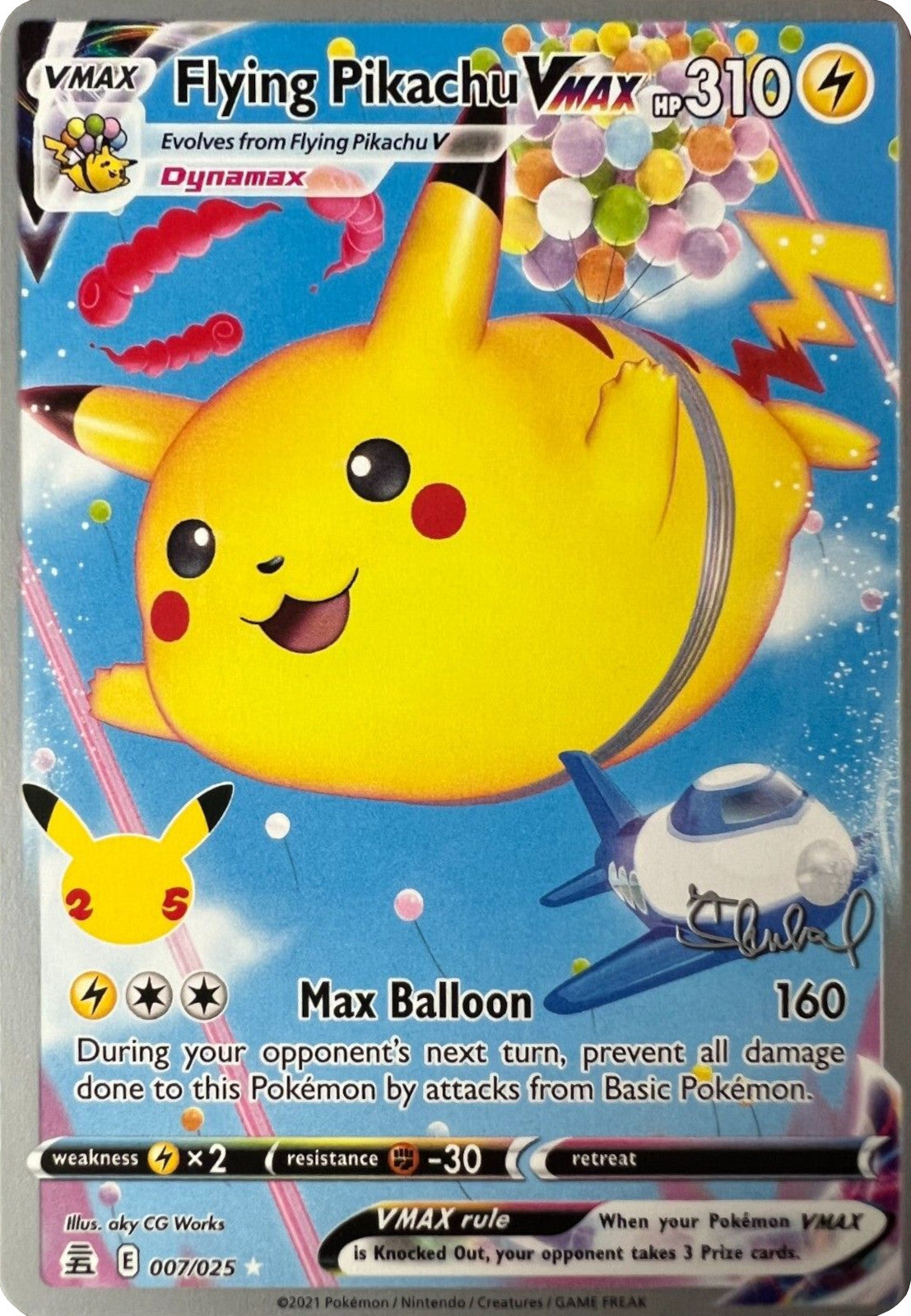 Flying Pikachu VMAX (007/025) (ADP - Ondrej Skubal) [World Championships 2022] | Exor Games Dartmouth