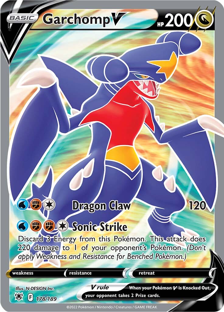 Garchomp V (178/189) [Sword & Shield: Astral Radiance] | Exor Games Dartmouth