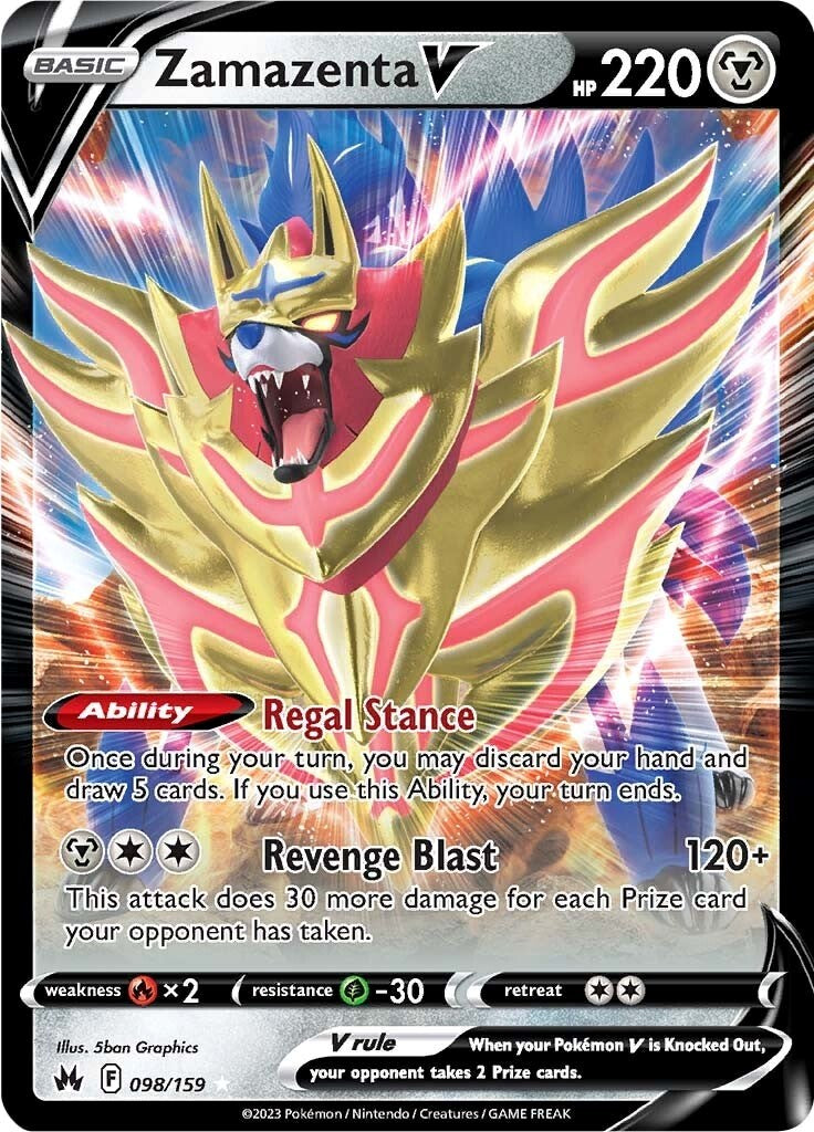 Zamazenta V (098/159) [Sword & Shield: Crown Zenith] | Exor Games Dartmouth