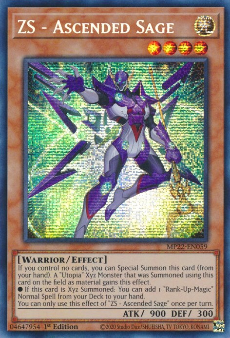 ZS - Ascended Sage [MP22-EN059] Prismatic Secret Rare | Exor Games Dartmouth