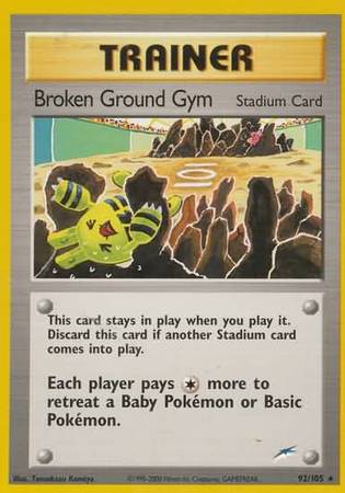 Broken Ground Gym (92/105) [Neo Destiny Unlimited] | Exor Games Dartmouth